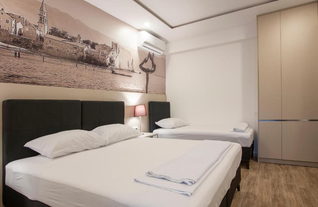 Postel nebo postele na pokoji v ubytování Casa Mia