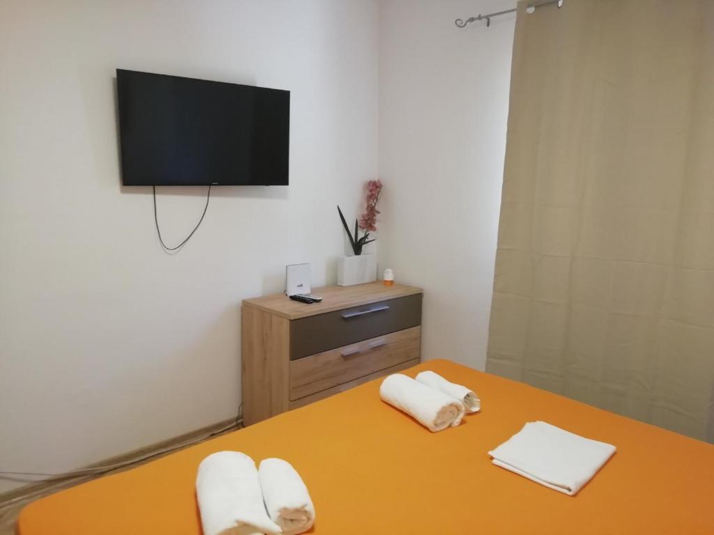 Postel nebo postele na pokoji v ubytování Apartman Marica