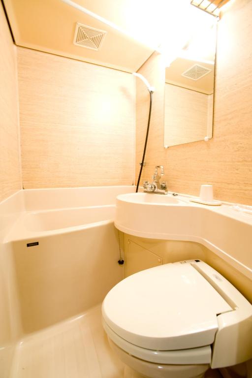 Koupelna v ubytování Hotel Ohedo
