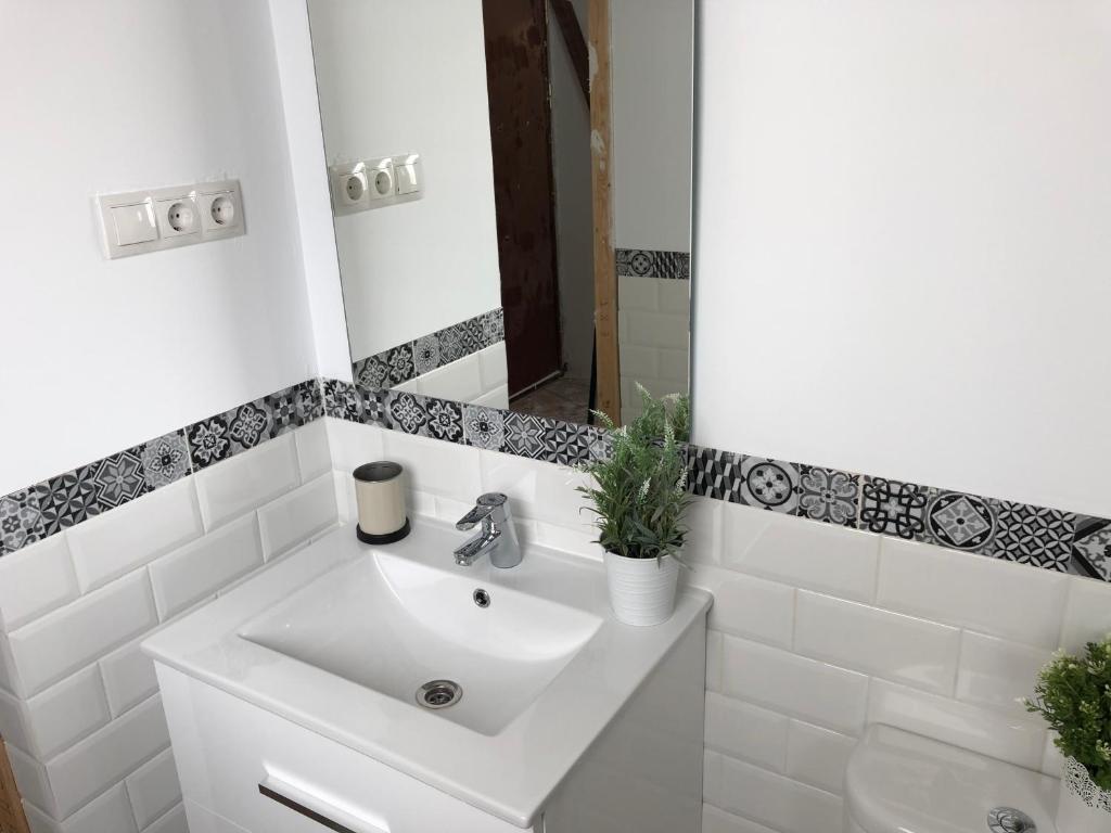 Koupelna v ubytování Apartamento Malagueta 1 Linea playa centro Malaga