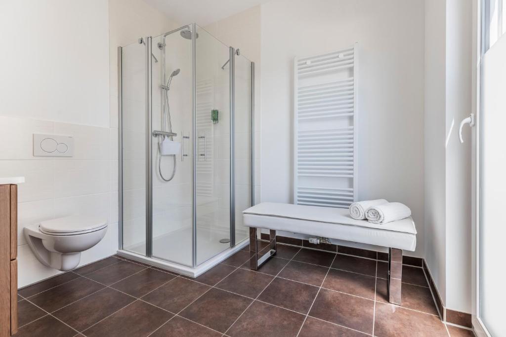 Koupelna v ubytování Stadthotel Geis