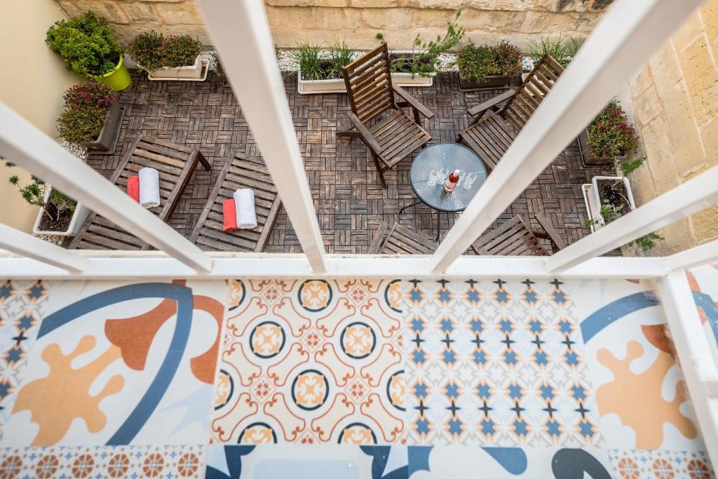 Posezení v ubytování Valletta Ajkla Mansion
