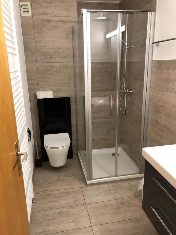 Koupelna v ubytování Wohnung Gstein C4
