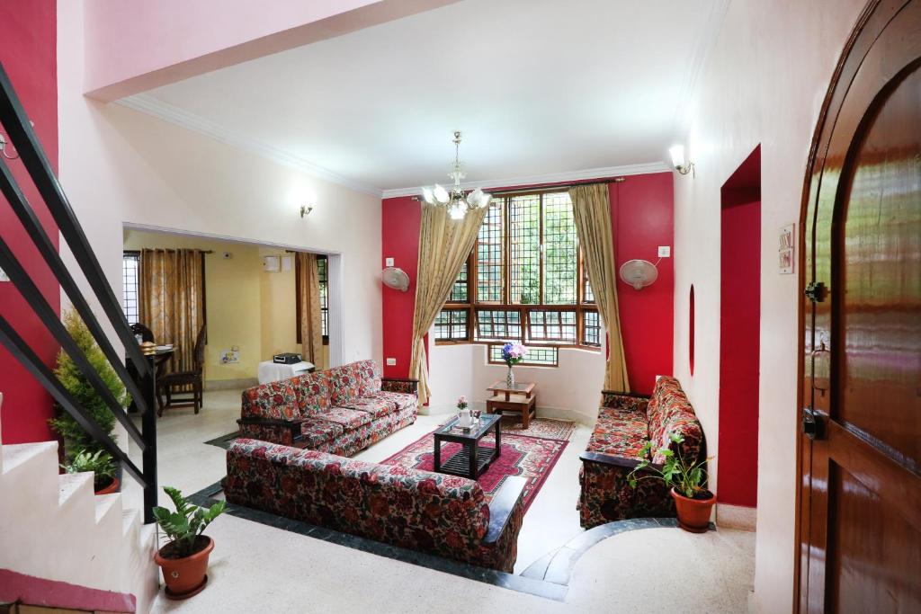 Posezení v ubytování LikeMyHome Homestay Mysore