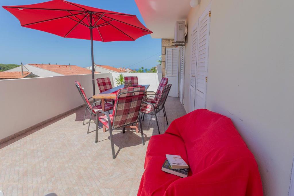 Balkón alebo terasa v ubytovaní Apartment Božo