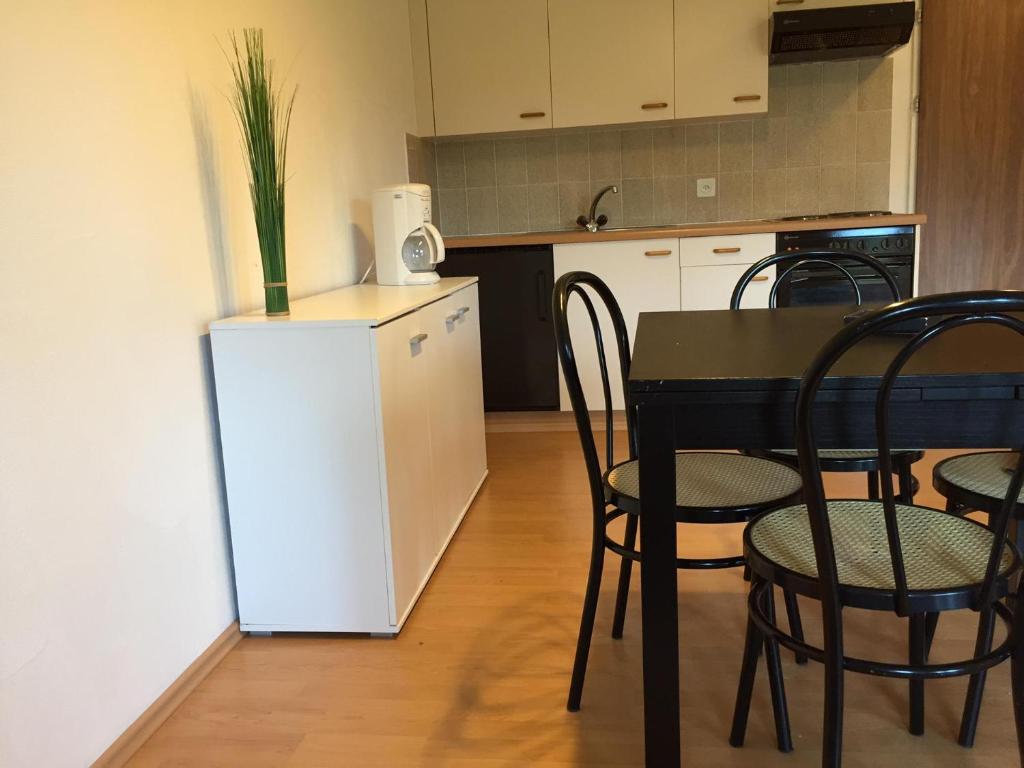 Kuchyň nebo kuchyňský kout v ubytování Hotel Ristorante LIDO