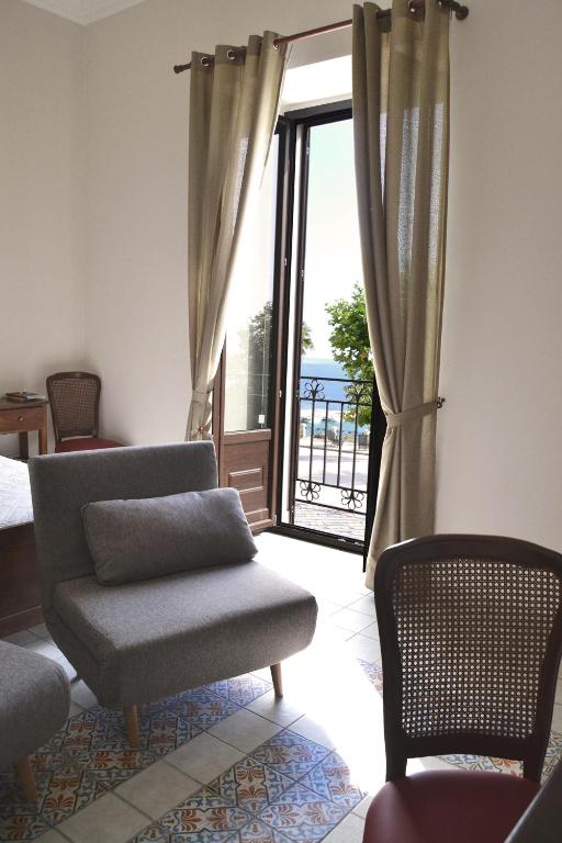 Posezení v ubytování BnB Agorà Panoramic Rooms