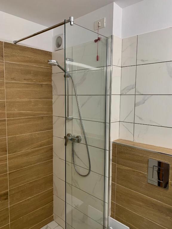 Koupelna v ubytování Hotel Meteor