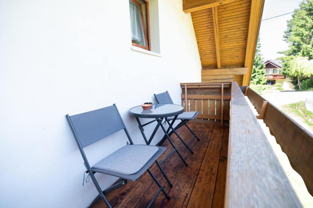 Balkón nebo terasa v ubytování Mateja House - Apartments in Žirovnica