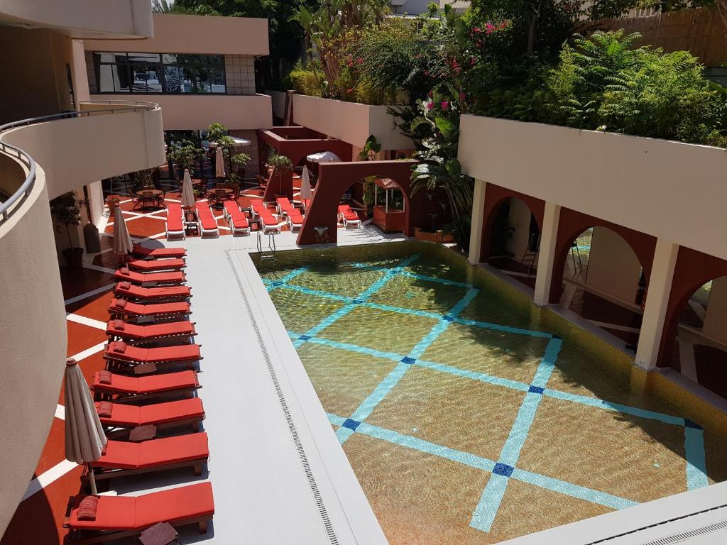 Balkón nebo terasa v ubytování Lancaster Tamar Hotel- Hadath
