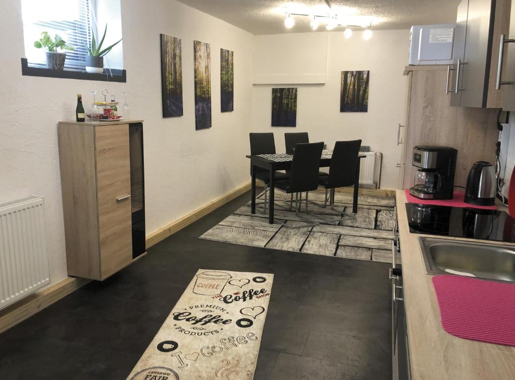 Kuchyň nebo kuchyňský kout v ubytování Haus Marion