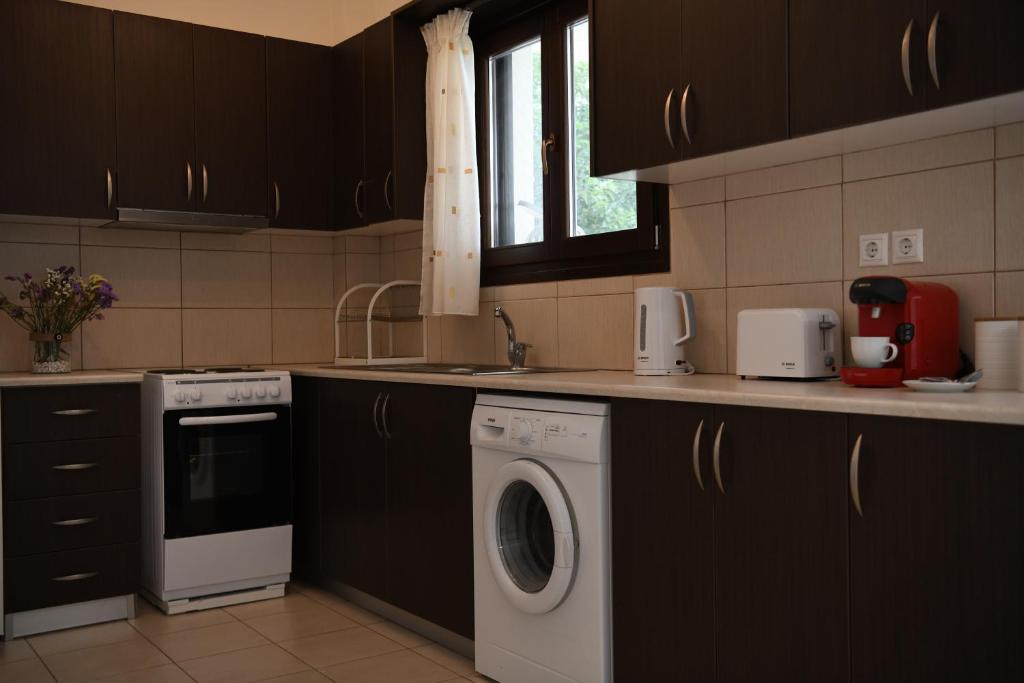 Kuchyň nebo kuchyňský kout v ubytování Anemi Superior Deluxe Suite