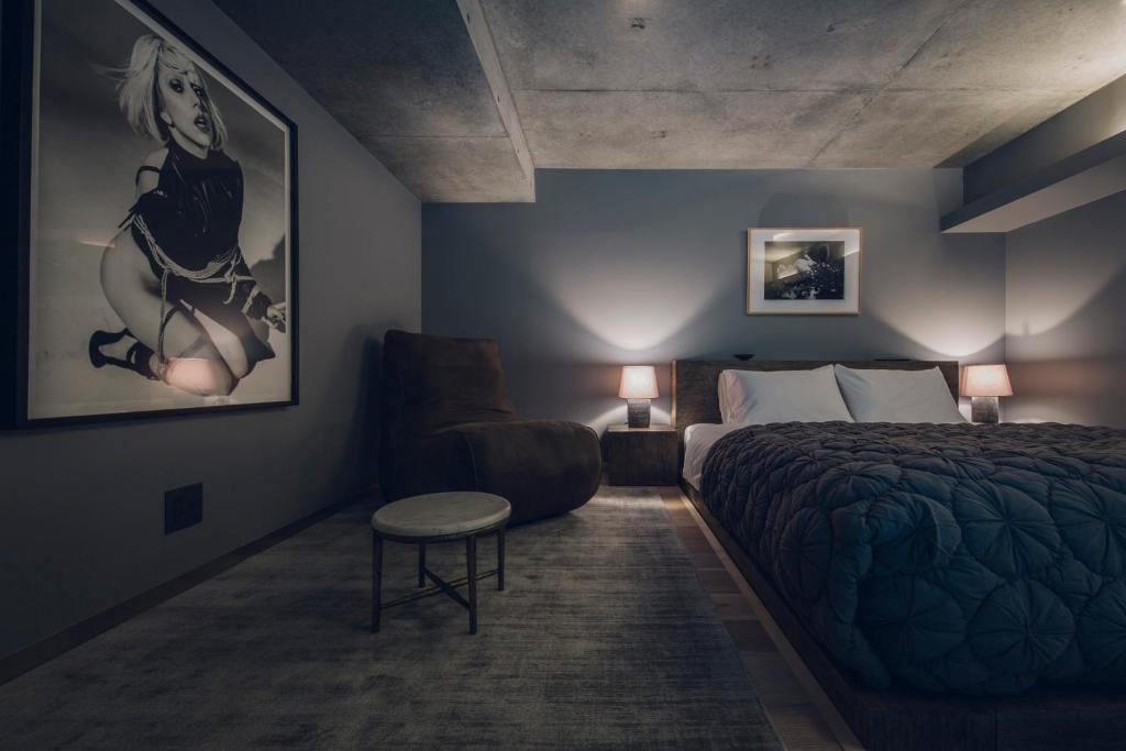 Postel nebo postele na pokoji v ubytování node hotel