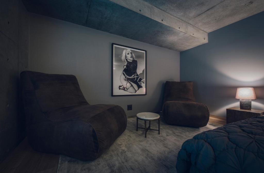 Posezení v ubytování node hotel