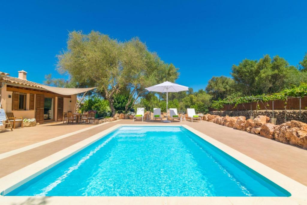 una piscina en el patio trasero de una casa en Es Tancat Prim, en Algaida