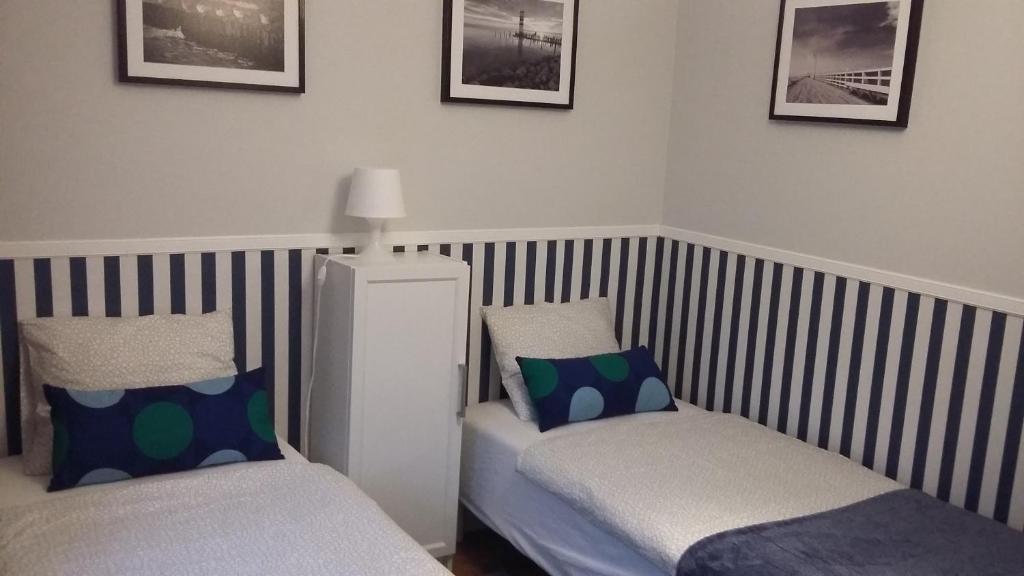 Posteľ alebo postele v izbe v ubytovaní Apartamenty Premium 200m. do plaży