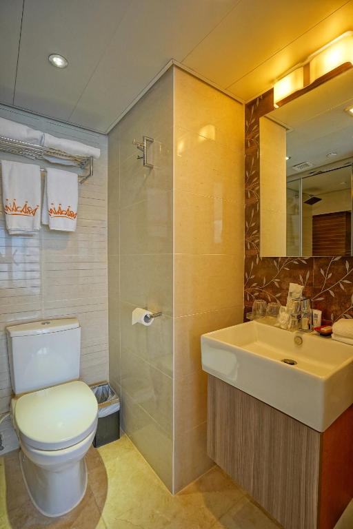Koupelna v ubytování Mia Casa Hotel