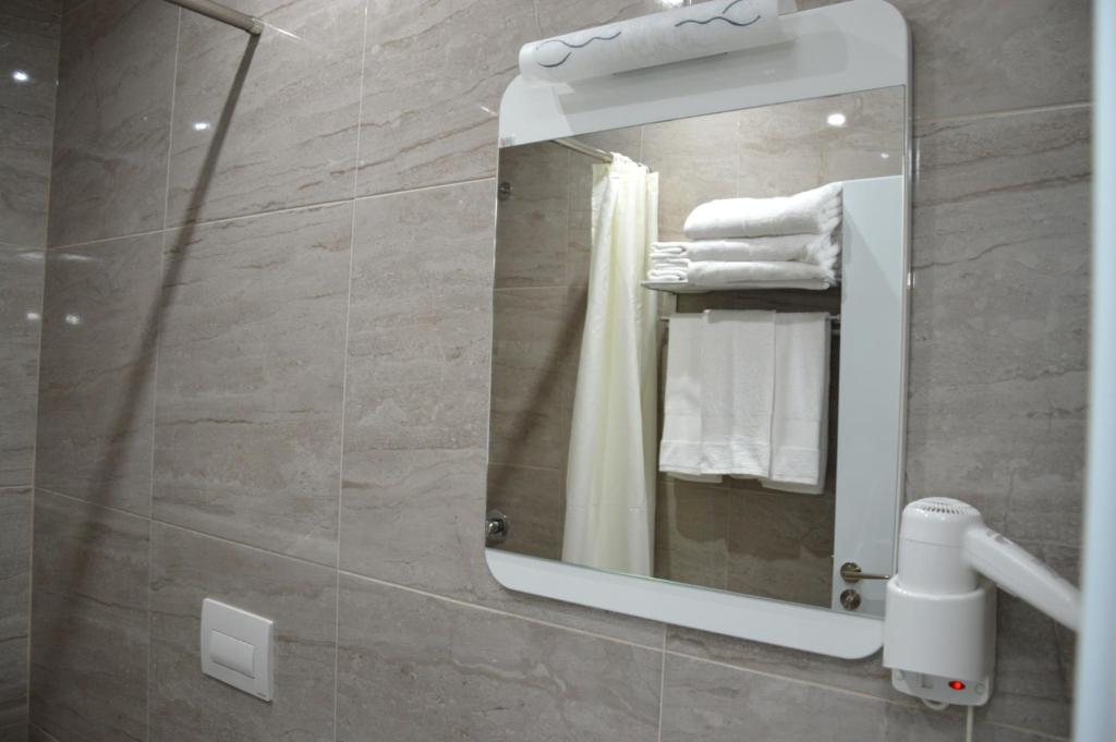 Koupelna v ubytování Hotel Beler