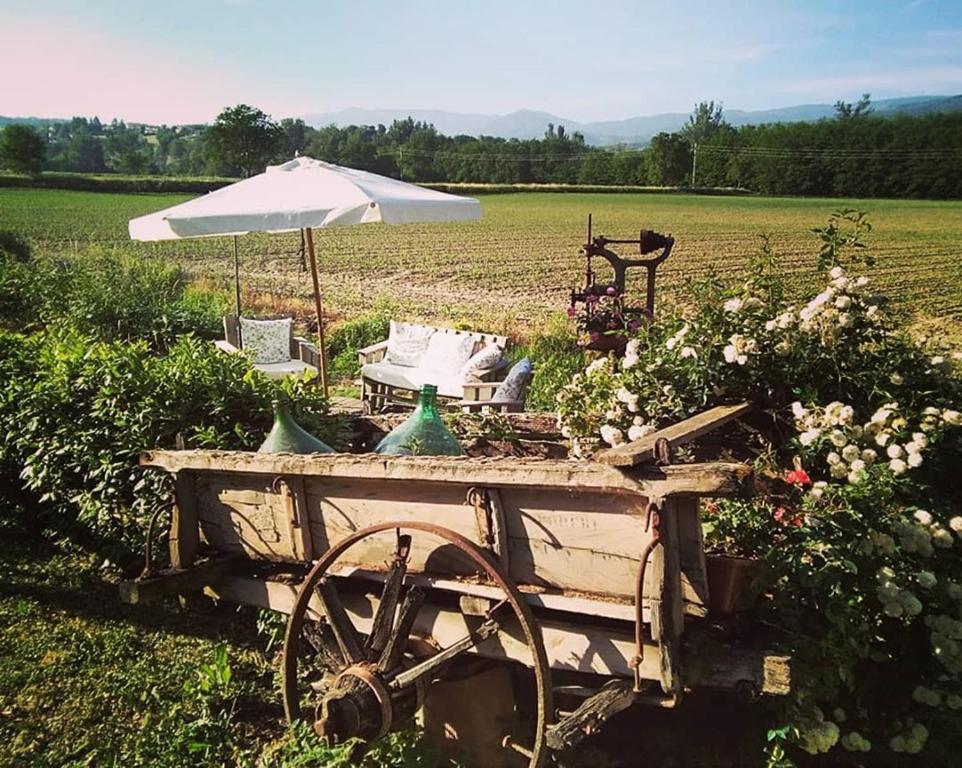 Zahrada ubytování Podere Casina Rossa