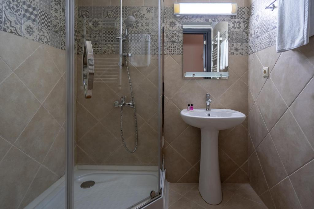 Koupelna v ubytování Wine Inn Borjomi Aparthotel