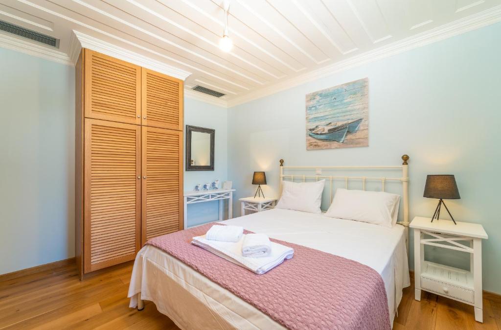 Postel nebo postele na pokoji v ubytování Siora Tanto Rustic Villa