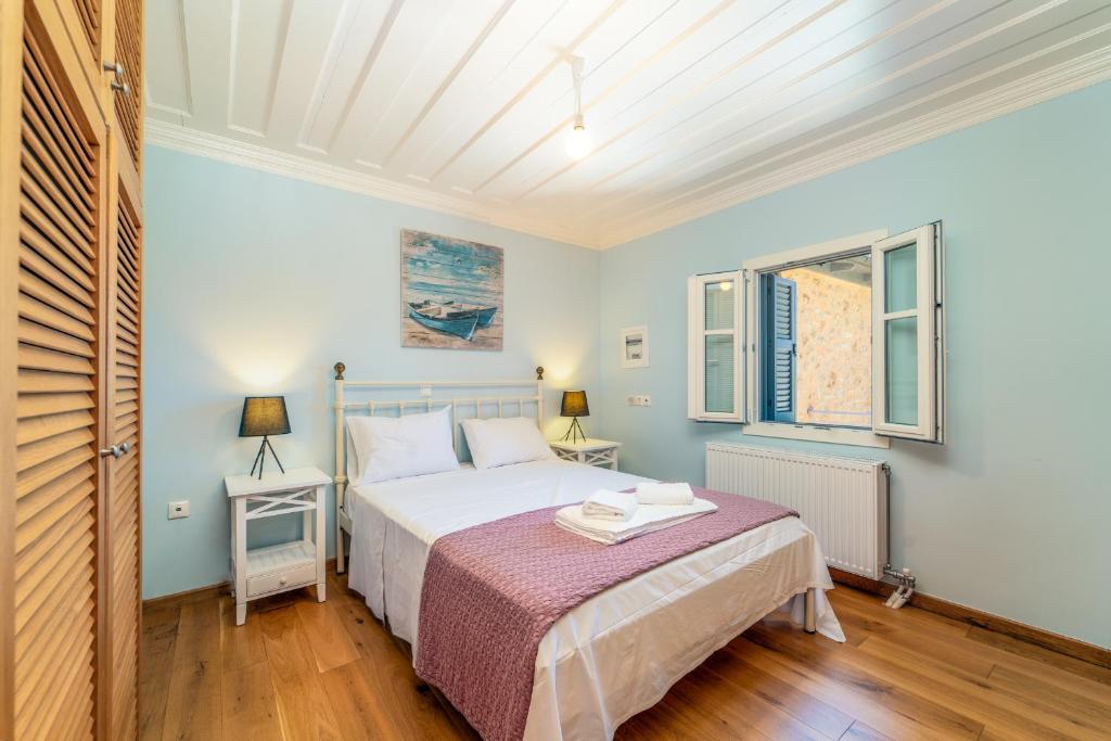 Postel nebo postele na pokoji v ubytování Siora Tanto Rustic Villa
