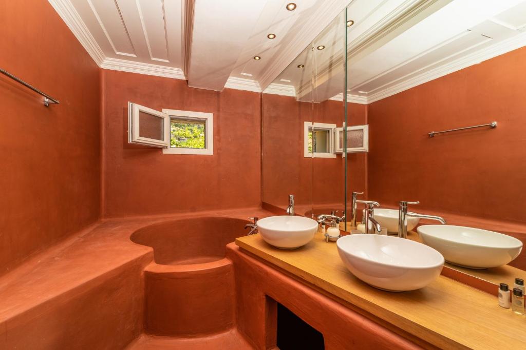 Koupelna v ubytování Siora Tanto Rustic Villa