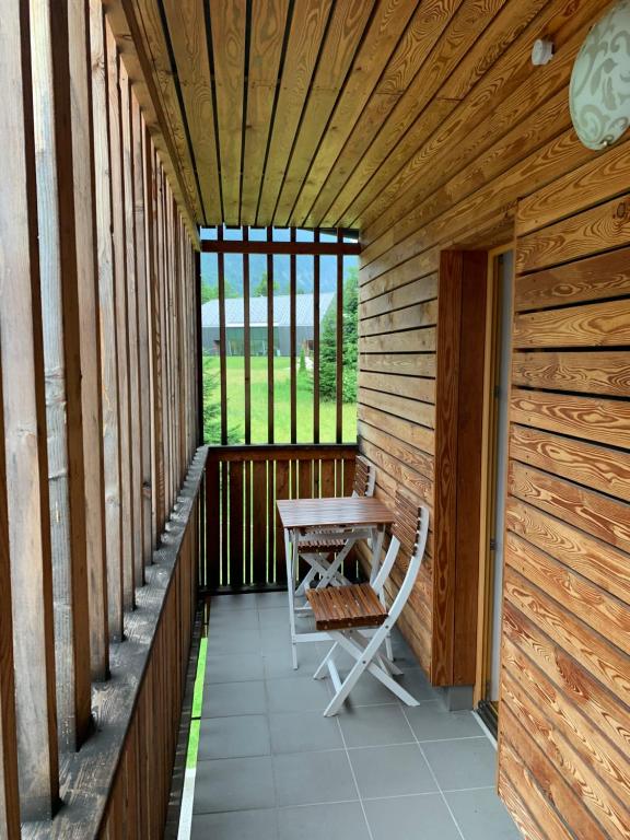 Balkón nebo terasa v ubytování Apartma Lucijana