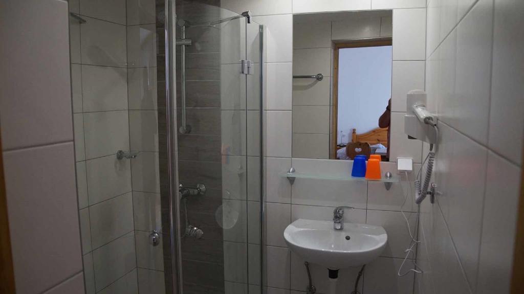 Koupelna v ubytování Weingut & Gästezimmer Pammer