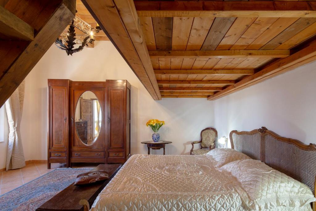 Posteľ alebo postele v izbe v ubytovaní Appartamento stile toscano in Fauglia