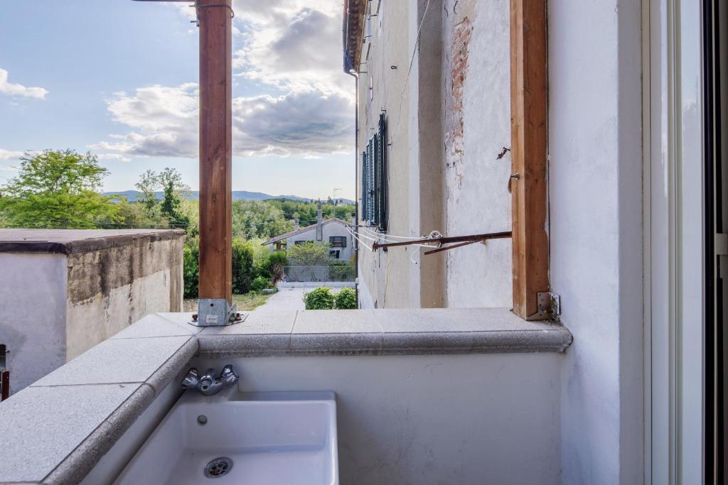 Balkón alebo terasa v ubytovaní Appartamento stile toscano in Fauglia