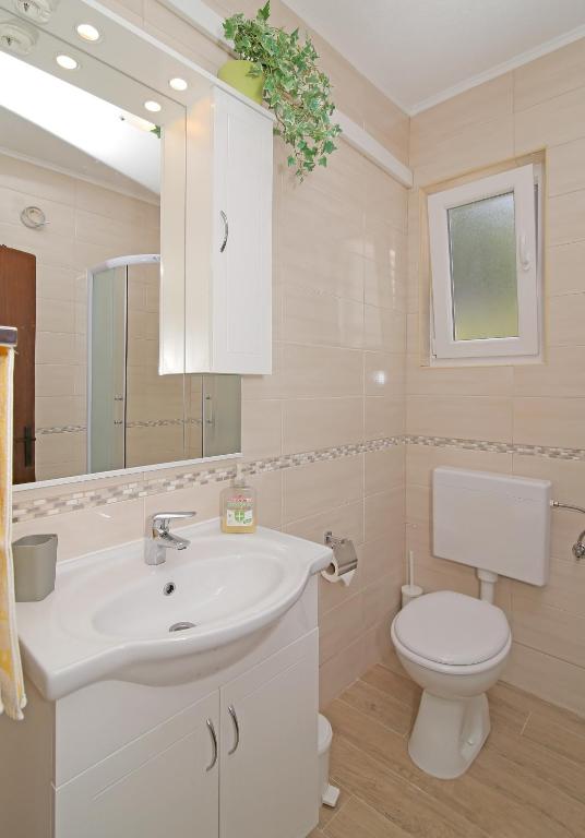 Koupelna v ubytování Apartment Zdenka