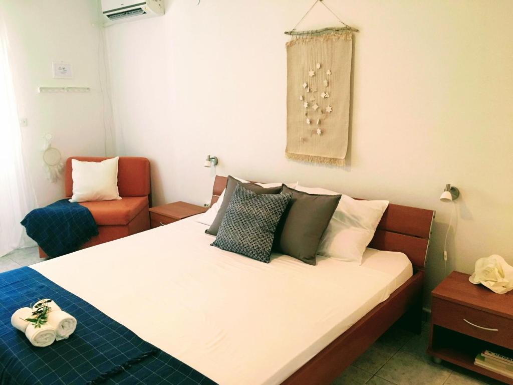 Postel nebo postele na pokoji v ubytování Apartments Off