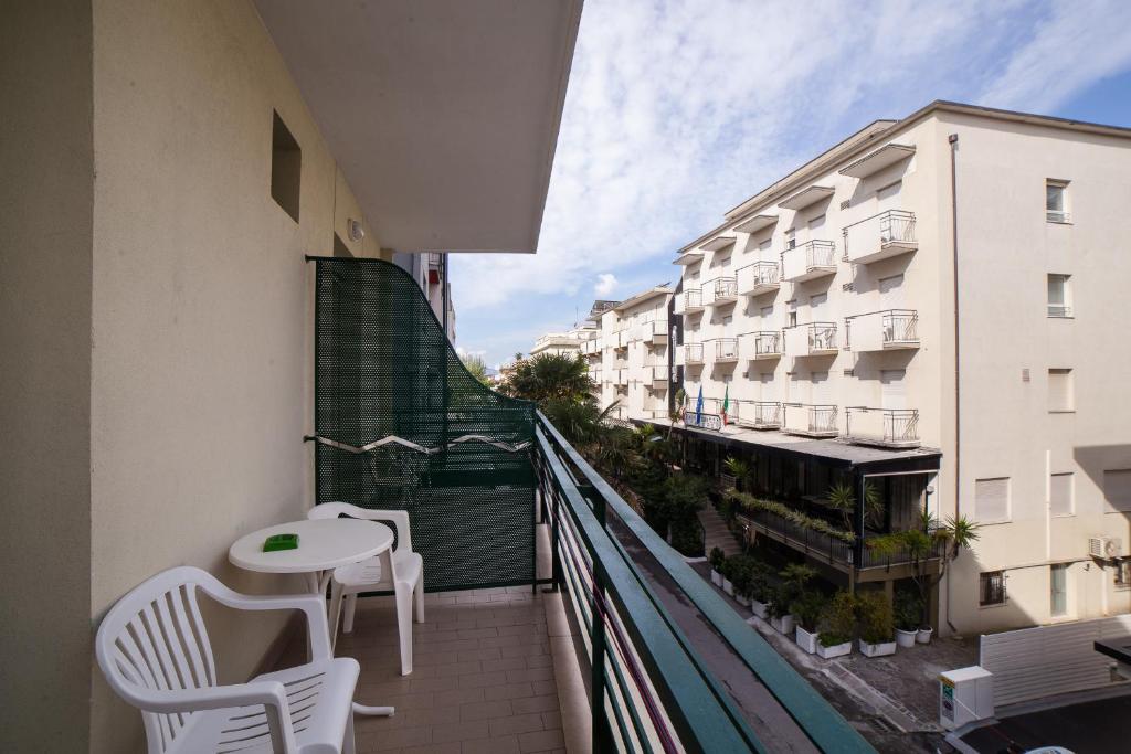 Balkón nebo terasa v ubytování Hotel Plaza