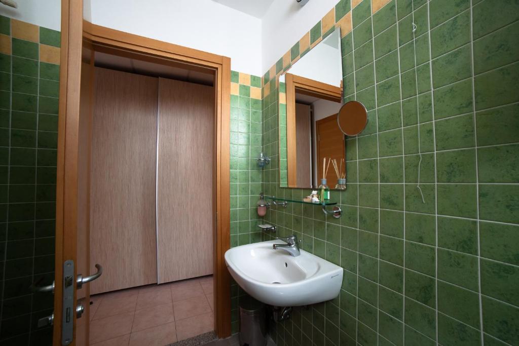 Koupelna v ubytování Hotel Plaza