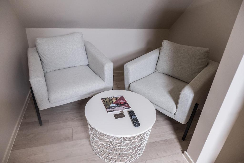 Posezení v ubytování B&B Gitsdal