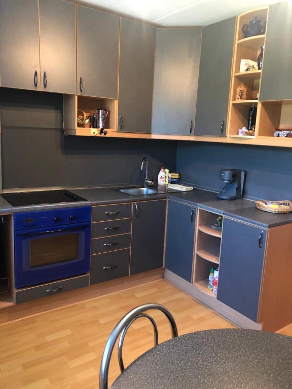 Kuchyň nebo kuchyňský kout v ubytování Apartments Kohtla-Jarve