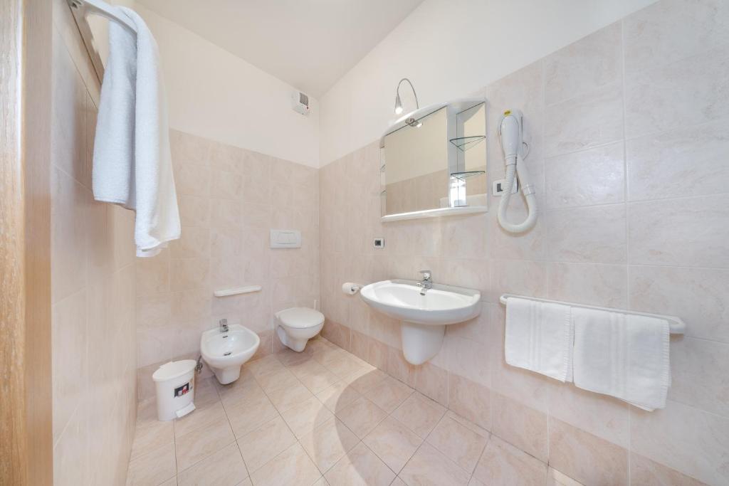 Koupelna v ubytování Hotel Karinhall