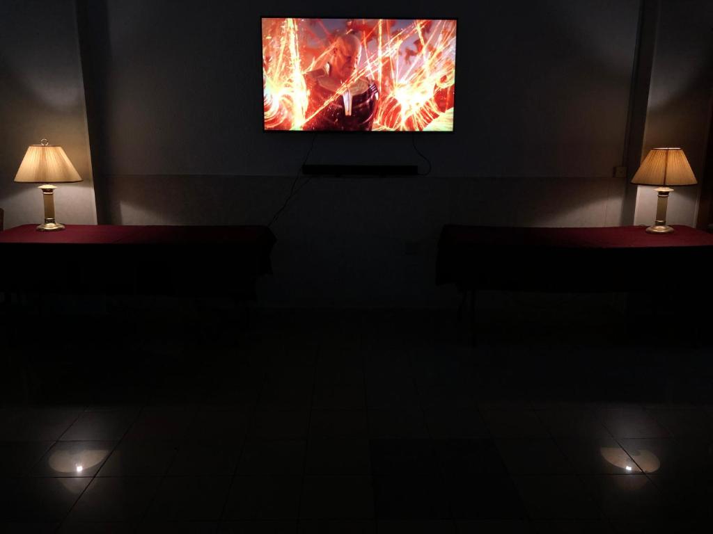 TV a/nebo společenská místnost v ubytování Maple Leaf Korean Hotel