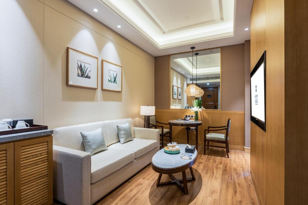 Posezení v ubytování C&D Resort,Wuyi Mountain