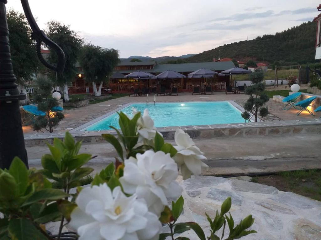 Bazén v ubytování Caretta Village nebo v jeho okolí