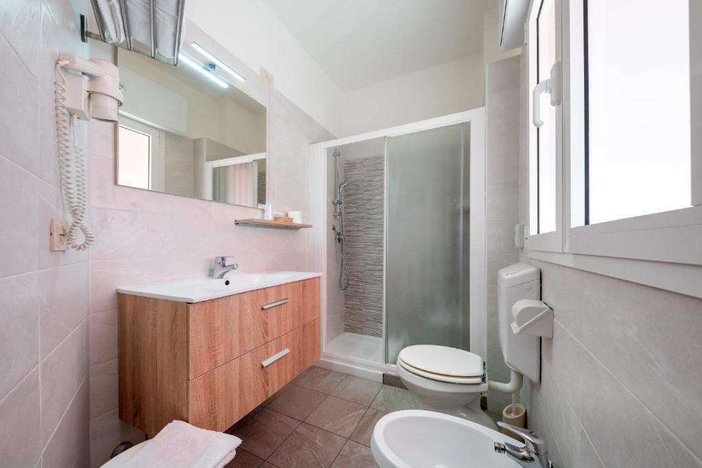 Koupelna v ubytování Hotel Stoccarda