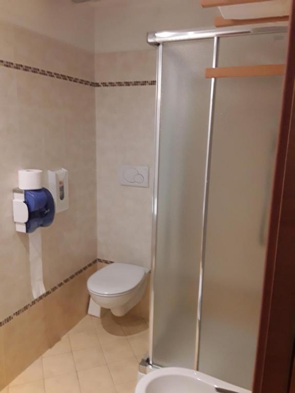 Koupelna v ubytování Hotel Bellaria