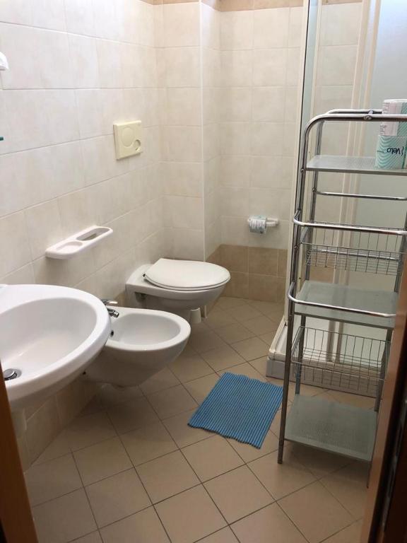 Koupelna v ubytování Hotel Lem