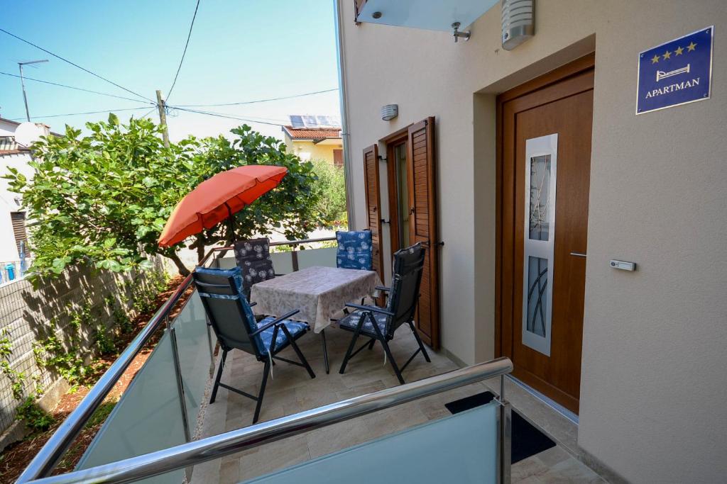 Balkón nebo terasa v ubytování Jutta Apartment