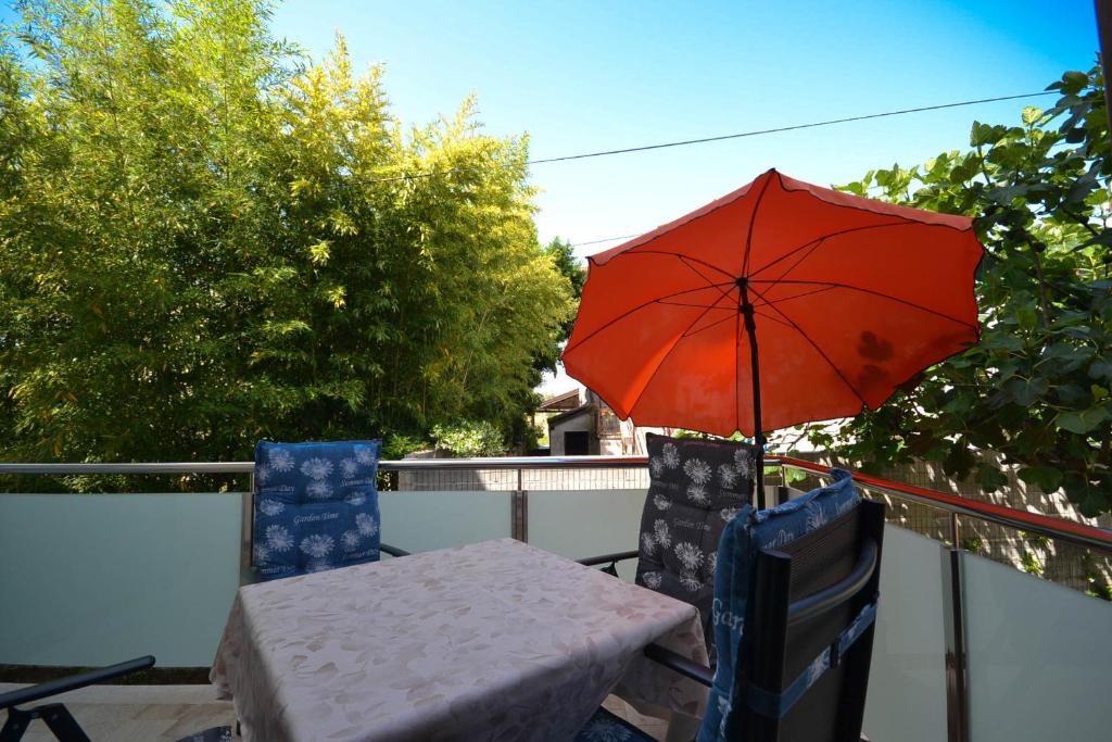 Balkón nebo terasa v ubytování Jutta Apartment