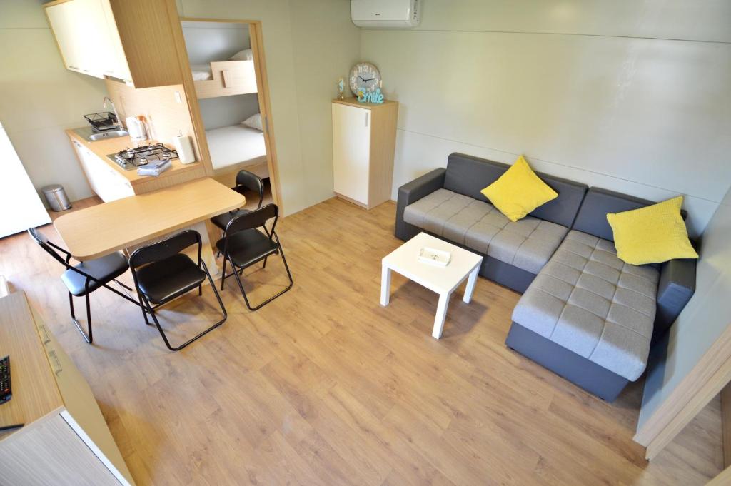Posezení v ubytování Mobile home CVITA