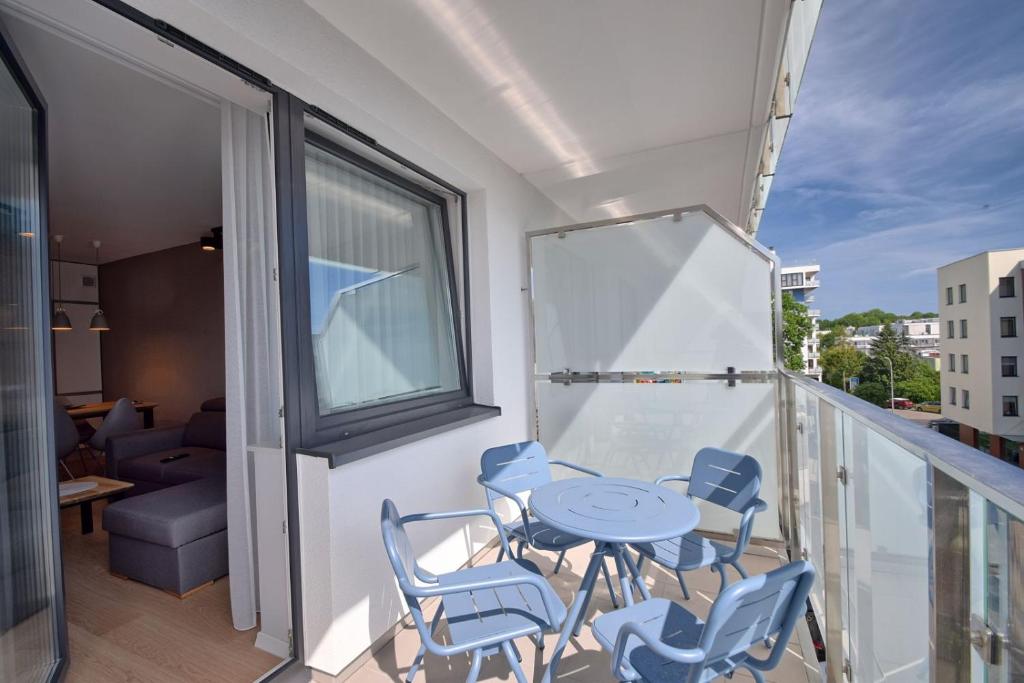 Balkón alebo terasa v ubytovaní Apartament PIER 72 PREMIUM