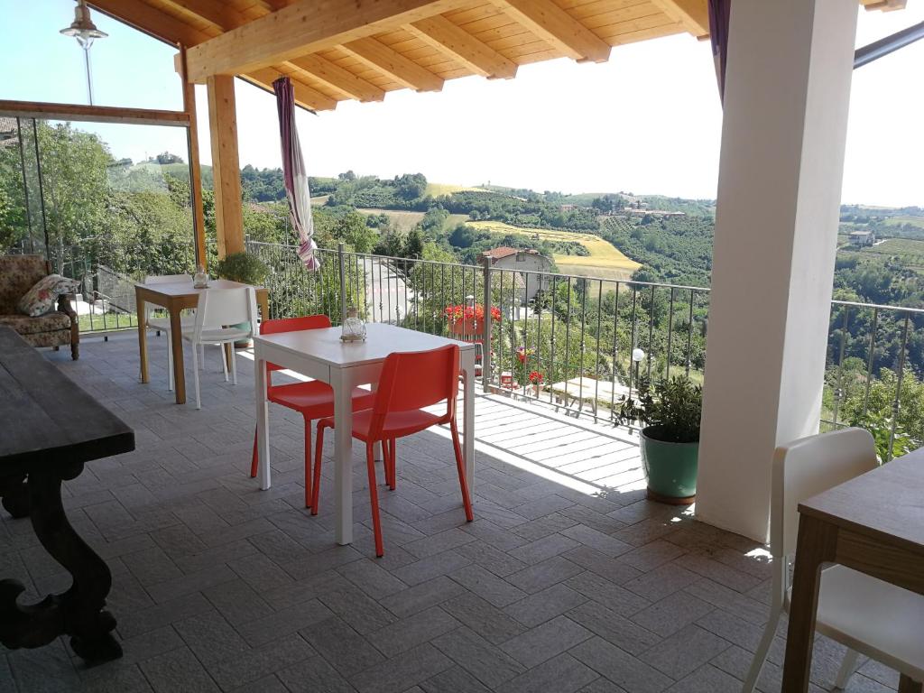 Balkón nebo terasa v ubytování Villa Belvedere Langhe