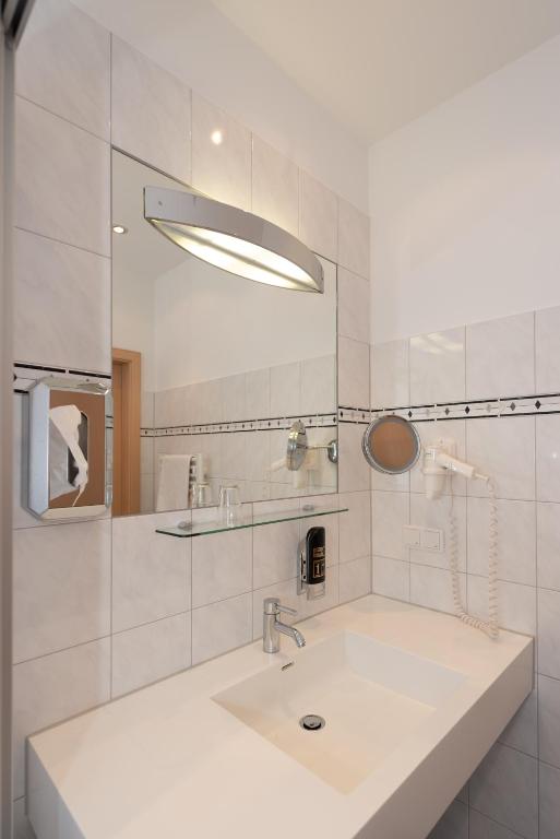Koupelna v ubytování Hotel Europa